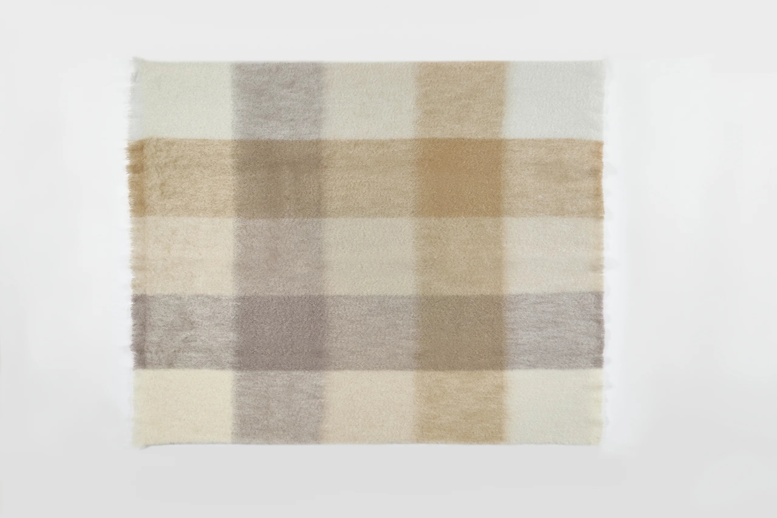 Manta Mohair Cuadros