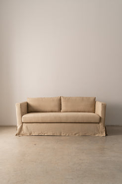 Sofá artesano Roma lino tierra estilo mediterráneo - TC Collection

