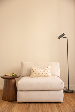Modulo de sillón blanco roto artesano y hecho en España