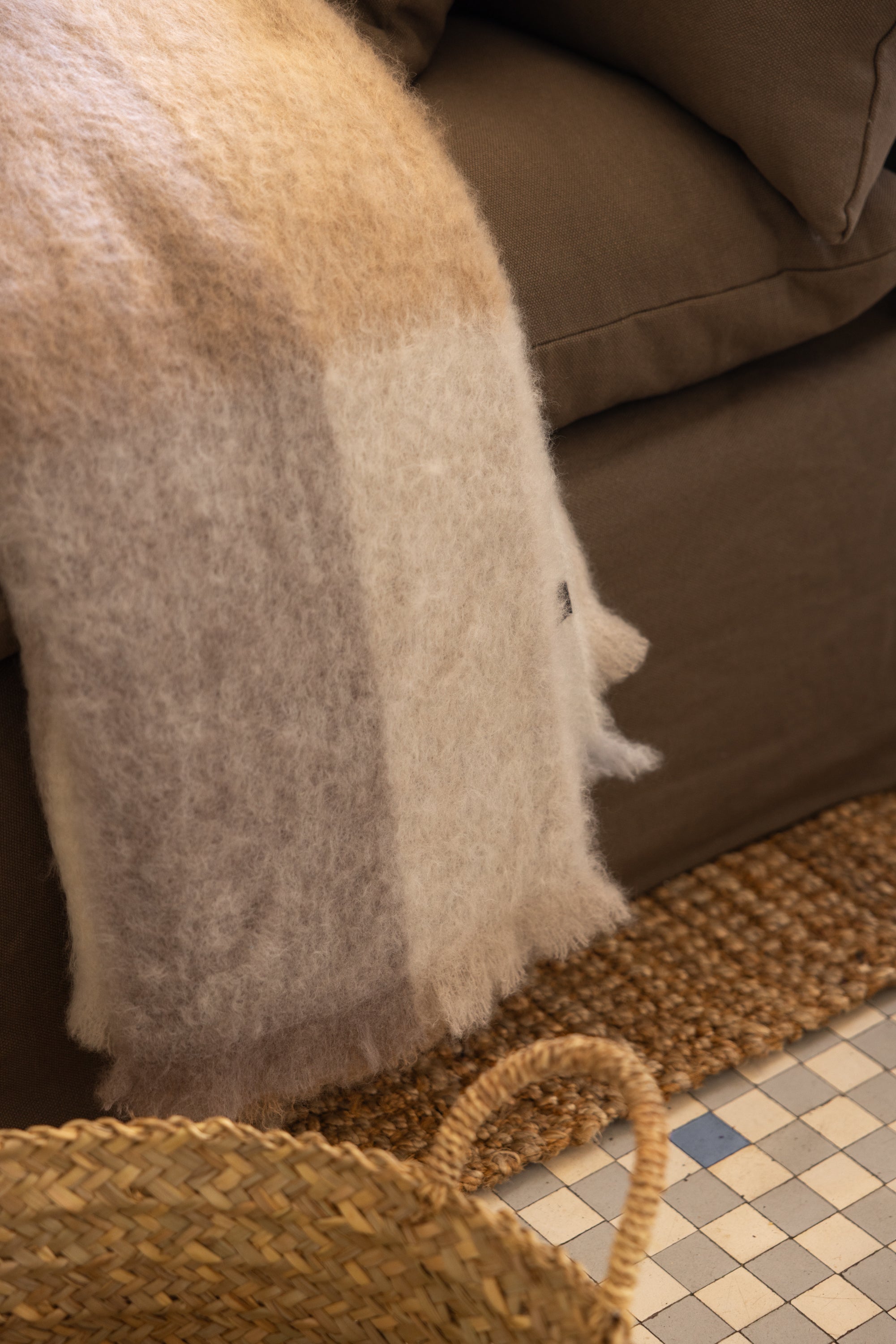 Manta Vichy Mohair