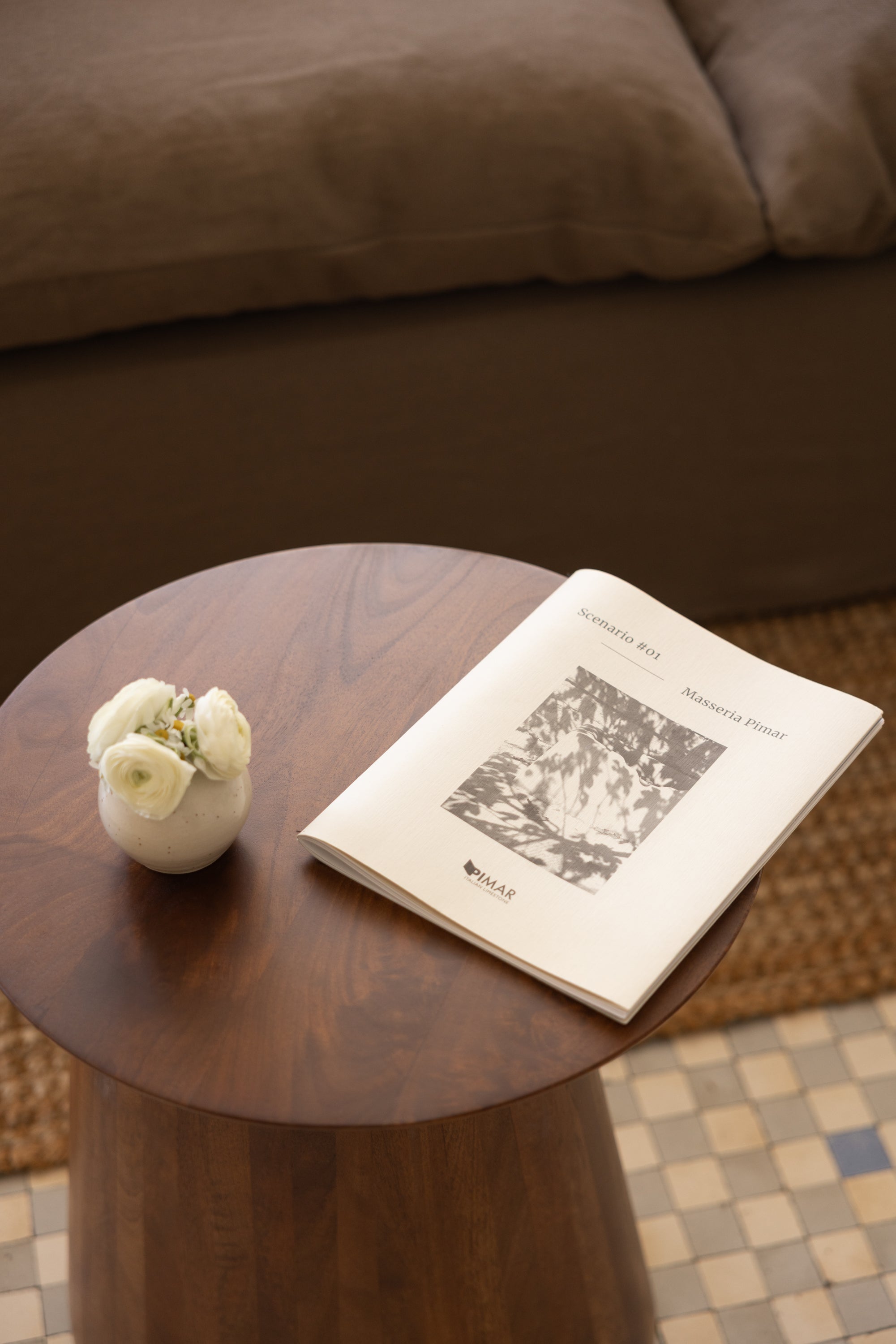 Mesa Auxiliar Madera Roble