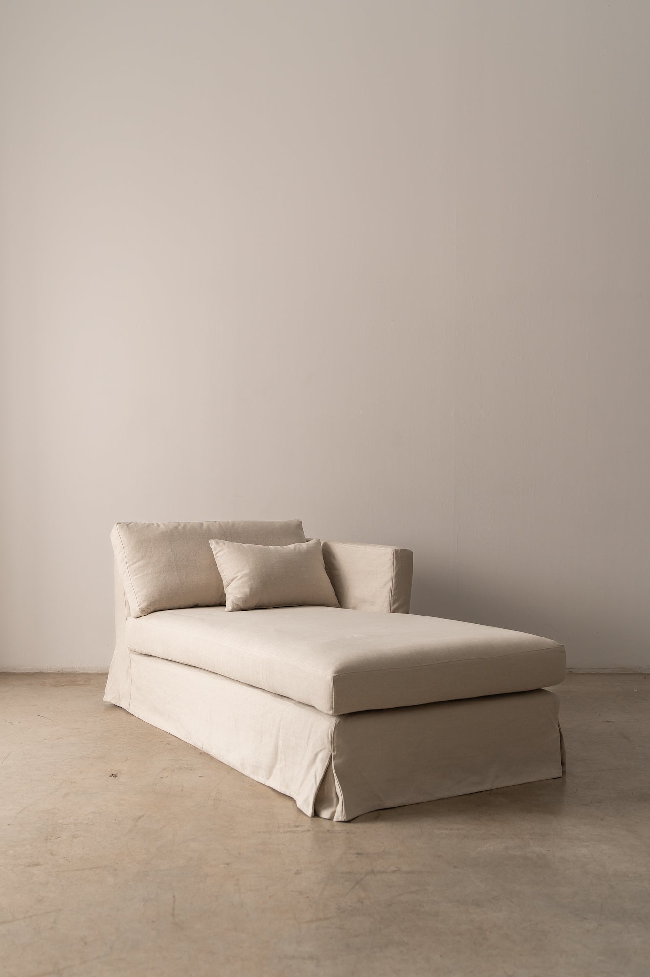 Chaise Longue Artesana Roma 180x95x70cm | Blanco, Natural y Tierra