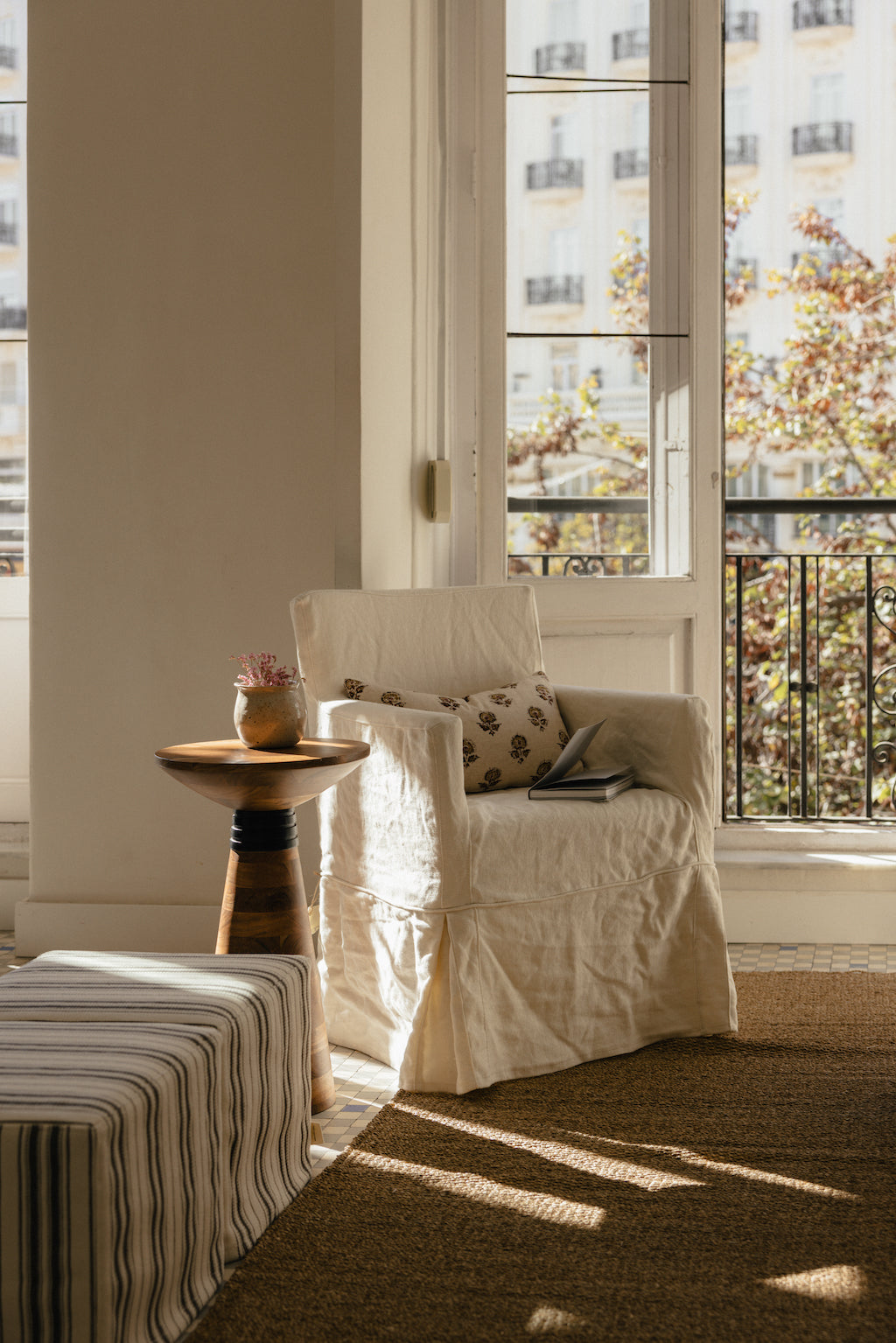 Sillón Artesano con Funda de Lino