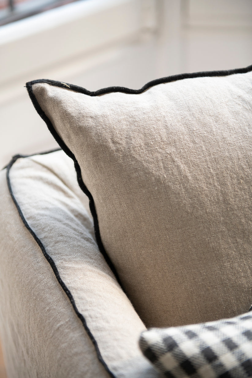 Sillón Artesano Torrefiel - Lino Natural con Hilatura Overlock | TC ...